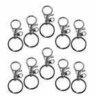 20x Swivel Keyring Lobster Clasps Keychain Key Ring Clasp Lanyard Trigger Silver