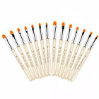 Nail Drawing Pen,Nail Art Pen Brush Acrylic Round Flat Painting Drawing Tools