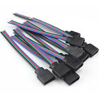 20Pcs 4Pin Connector Cable Cord Leads 10mm 3528 5050 RGB LED Strip Lights Male/F