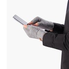 2X Mens Winter Thermal Knitted Half Finger Mittens Alpaca Wool Fingerless Gloves