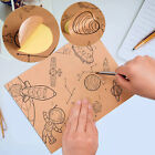 100X A4 Self Adhesive Brown Kraft Sticker Paper Sheet Label Laser Inkjet Printer