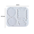 2sets Silicone Coaster Mat Storage Holder Resin Epoxy Mold Casting Pad Mould