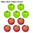 10/20x Artificial Green Apple Apples Fake Fruit Home Party Wedding Shop Decor AU