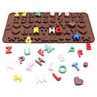 Happy Birthday Alphabet Number Silicone Mold Chocolate Cake Ice Jelly Tray Mould