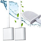 2Sets Bathroom Silicone Bristle Toilet Brush Holder Creative Cleaning Brush New