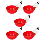 5PCS Automatic Chicken Water Cup Waterer Poultry Drinker Feeder Drinking Bowl