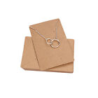 300PCS Jewellery Cardboard Display Cards Necklace Stud Earring Brown White Black