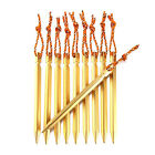 8PCS 18cm Aluminum Alloy Outdoor Camping Trip Tent Peg Christmas Gift Tools AU