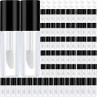 40PCS 1.2G Mini Lip Gloss Tubes DIY Small Lipstick Tube Bottle Syringes Labels