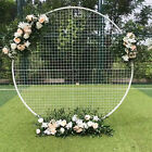 1.8M Iron Grid Mesh Wedding Arch Round DIY Stage Backdrop Decor Flower Stand Pr