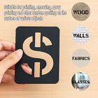 DIY Black Plastic Numerical Letter Symbol Inkjet Template for Wall Furniture
