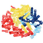 60pcs T-Tap Electrical Wire Crimp Terminals Quick Splice Cable Connectors Kit AU