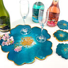 Flower Coaster Pad Casting Mold Resin Craft DIY Silicone Cup Mat Making Mould AU