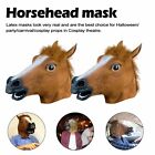 Horse Head Mask Female Latex Prop Animal Cosplay Costume Party Halloween