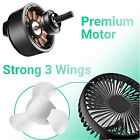 12V Car Fan Portable USB Vehicle Truck 360° Rotatable Auto Cooling Cooler Fan
