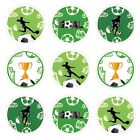 Fashion Football Sport Gift Bags Green Kraft Paper Sticker Set Party Favor Bags