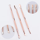 3pcs Cuticle Peeler Scraper Remove Gel Nail Polish and Pusher Spoon Nail Cleaner