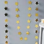 4M Gold Paper Star Hanging String Garland Party Wedding Birthday Decor AUS