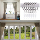 100 Sets Curtain Rings Hooks Window Multipurpose Metal Hooks Clips Ring Hanging