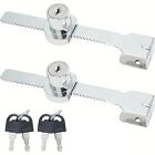 8X Sliding Window Glass Cabinet Lock Glass Door Lock Cabinet Display With Key AU