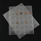 20x 30 Pockets Coin Holder Folder Pages Sheets For Collection Album Storage HOT