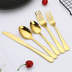 15X Cutlery Sets,Stainless Steel Mirror Polished Dishwasher Safe for Home,Gold