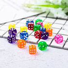 12 Playing Dice 6 Sided Gaming Fun Toy Bulk Board Game Transparent Mixcolor Hobb