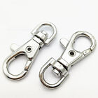 100PCS Swivel Lobster Clasp Clips Hook Alloy Key Ring Split Keychain Durable DIY