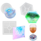 3x Coaster Resin Casting Mold Silicone Jewelry Agate Making DIY Mould Tool Craft
