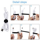 200PCS Reusable Cable Tie Nylon Hook Loop Strap Cord Ties PC TV Organiser New AU
