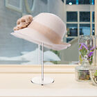 2PCS Acrylic Hat Pedestal Stand Wig Display Holder Storage Rack Caps Organizer