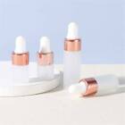 10pcs Glass Dropper Bottles Eye Pipette Roller Sprayer Essential Oils pink AUSTO