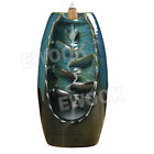 Backflow Ceramic Mountain Waterfall Smoke Incense Burner Cones Holder + 110 Cone