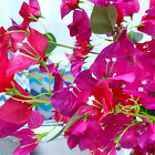 2X Silk Bougainvillea Branches Bougainvillea Artificial Flowers Iron Wire Stem
