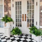 18Pcs Outdoor Artificial Plants UV Resistant Real Touch Fake Greenery Stems Faux