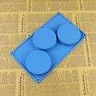 3 Holes Silicone Cake Pie Custard Tart Resin Mold Bakeware Coaster Tray Moulds