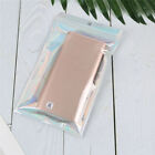 100PCS Rainbow Colour Holographic Storage Pouches Zipper Seal Foil Packaging Bag