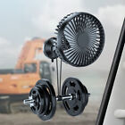 12V Car Fan Portable USB Vehicle Truck 360° Rotatable Auto Cooling Cooler Fan