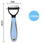 2x Dog Pet Grooming Comb Brush Undercoat Rake Dematting Deshedding Trimmer Tools
