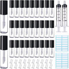 40PCS 1.2G Mini Lip Gloss Tubes DIY Small Lipstick Tube Bottle Syringes Labels