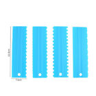 4Pcs Cake Decorating Icing Smoother Edge Frosting Scraper Comb Pastry Spatulas