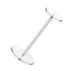 2PCS Acrylic Hat Pedestal Stand Wig Display Holder Storage Rack Caps Organizer