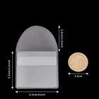 20pcs Single Pocket Coin Sleeves Holders Clear Coin Protector Sleeves Badge Bag