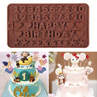 Happy Birthday Alphabet Number Silicone Mold Chocolate Cake Ice Jelly Tray Mould