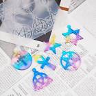 2X Silicone Pentagram Resin Casting Mould Jewelry Pendant Necklace Epoxy Mold AU