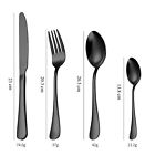 16/20X Stainless Cutlery Set Steel Spoon Fork Knife Tablespoons Travel Teaspoons