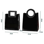 10PCS Black PVC Gift Bags with Round and Square Handles Jelly Handbag Set AU