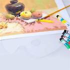 Artist Paint Clear Acrylic Makes Cleanup Mixing Palette+5PCS Palette Knife AUS