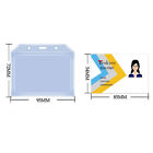 20Pcs Clear Silicone ID Badge Holder Name Tag Vertical ID Card Holders Level New