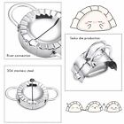 4PCS Dumpling Maker Mold Stainless Steel Dough Press Making Mould Tools AU NEW